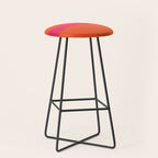 Single Stripe Hot Pink and Orange Maximalist Minimalist Pattern Stool Gallery Image 1