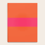 Single Stripe Hot Pink and Orange Maximalist Minimalist Pattern Notebook Gallery Image 4