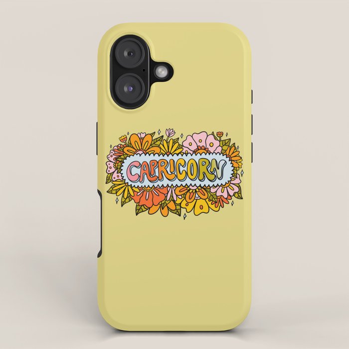 Capricorn Flowers iPhone Case Gallery Image 1