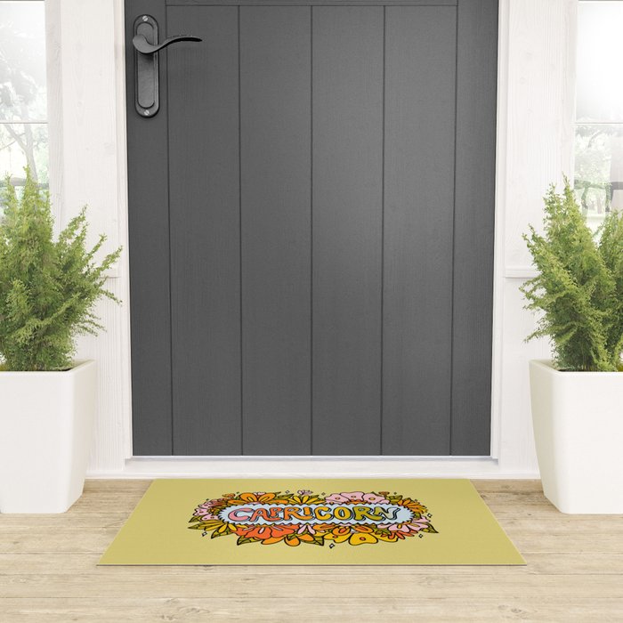 Capricorn Flowers Welcome Mat Gallery Image 3