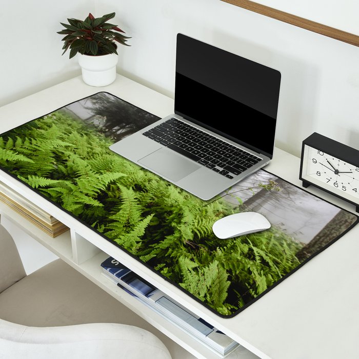 Fern Prairie Nature Forest Photography Desk Mat Gallery Image 2