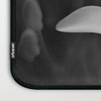 West Indian Jasmine 4-petaled flowers black and white photography / photograph Laptop Sleeve Gallery Image 3
