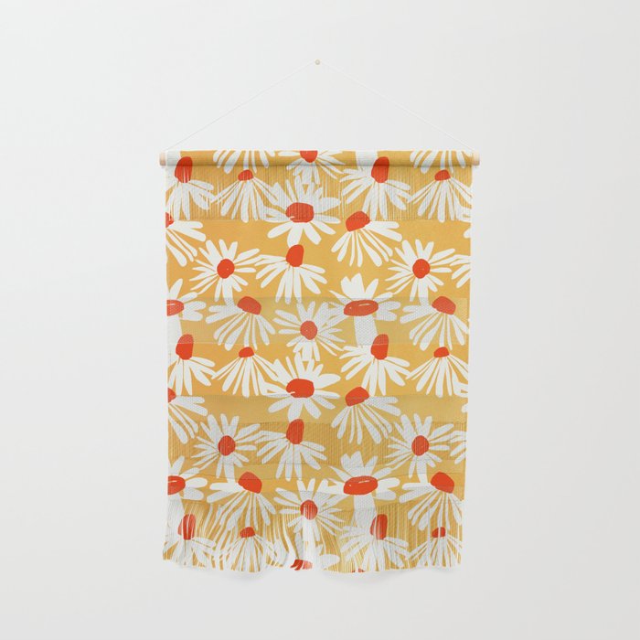 Summer Daisy: Tangerine Edition Wall Hanging Gallery Image 1