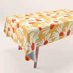Summer Daisy: Tangerine Edition Tablecloth Gallery Image 1