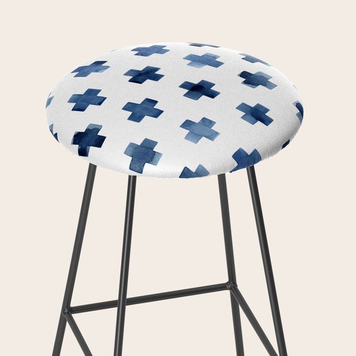 Crosses Scandinavian Pattern Stool Gallery Image 2