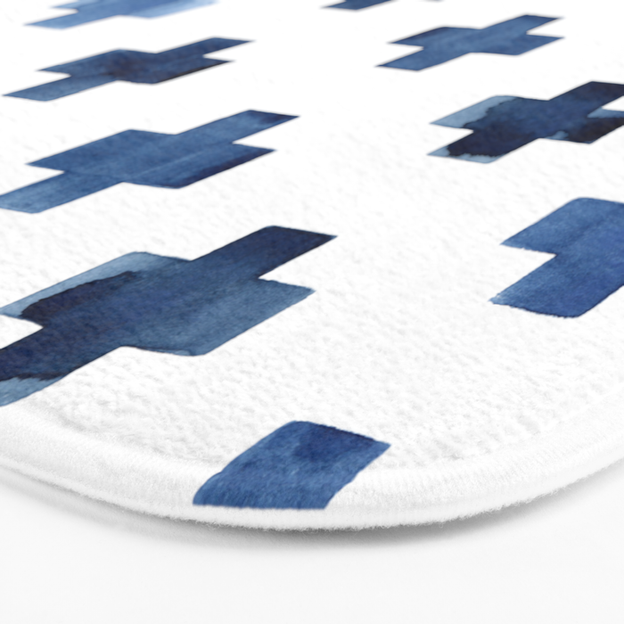 Crosses Scandinavian Pattern Bath Mat Gallery Image 3