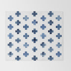 Crosses Scandinavian Pattern Throw Blanket Gallery Image 2
