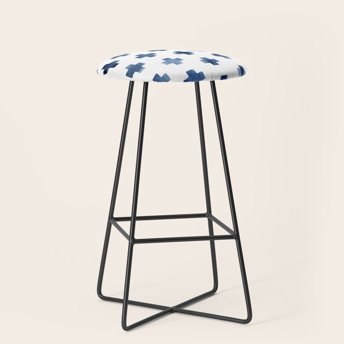 Crosses Scandinavian Pattern Stool Gallery Image 1