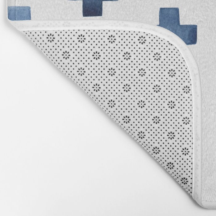Crosses Scandinavian Pattern Bath Mat Gallery Image 2