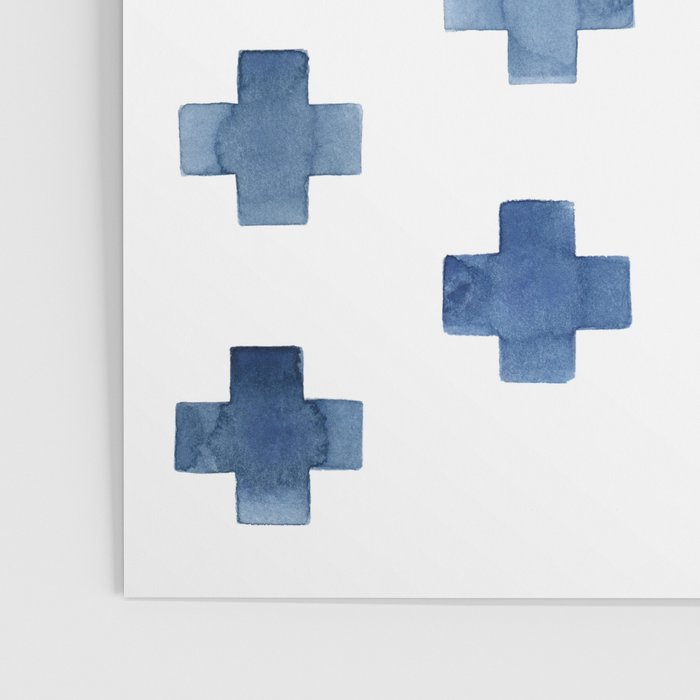 Crosses Scandinavian Pattern Poster Gallery Image 3