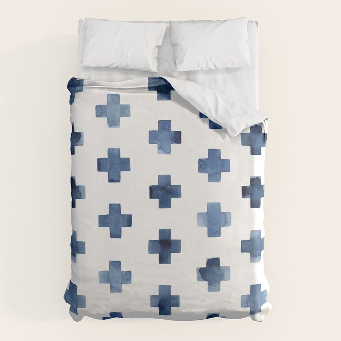 Crosses Scandinavian Pattern Duvet Cover Gallery Image 1