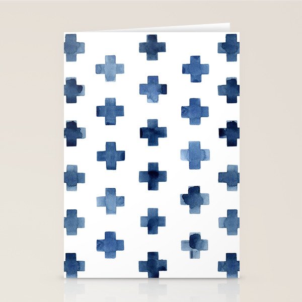 Crosses Scandinavian Pattern Stationery Card Gallery Image 2
