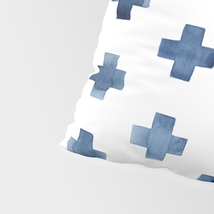 Crosses Scandinavian Pattern Pillow Sham Gallery Image 4
