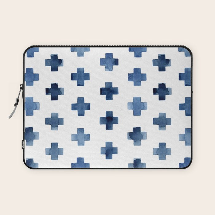Crosses Scandinavian Pattern Laptop Sleeve Gallery Image 1