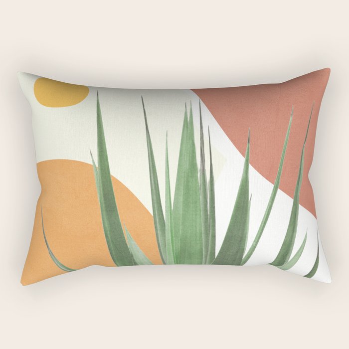 Abstract Agave Plant Rectangular Pillow Gallery Image 2