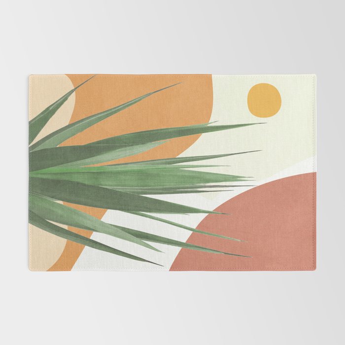 Abstract Agave Plant Rug Gallery Image 2