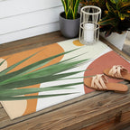 Abstract Agave Plant Outdoor Rug Gallery Image 2