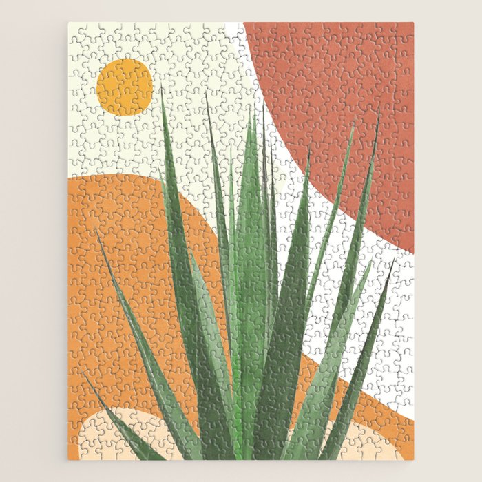 Abstract Agave Plant Jigsaw Puzzle Gallery Image 1