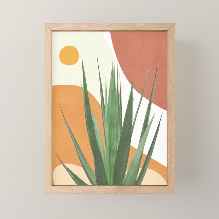 Abstract Agave Plant Mini Art Print Gallery Image 1