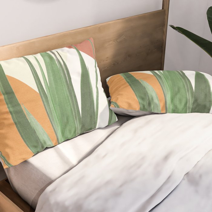 Abstract Agave Plant Pillow Sham Gallery Image 2