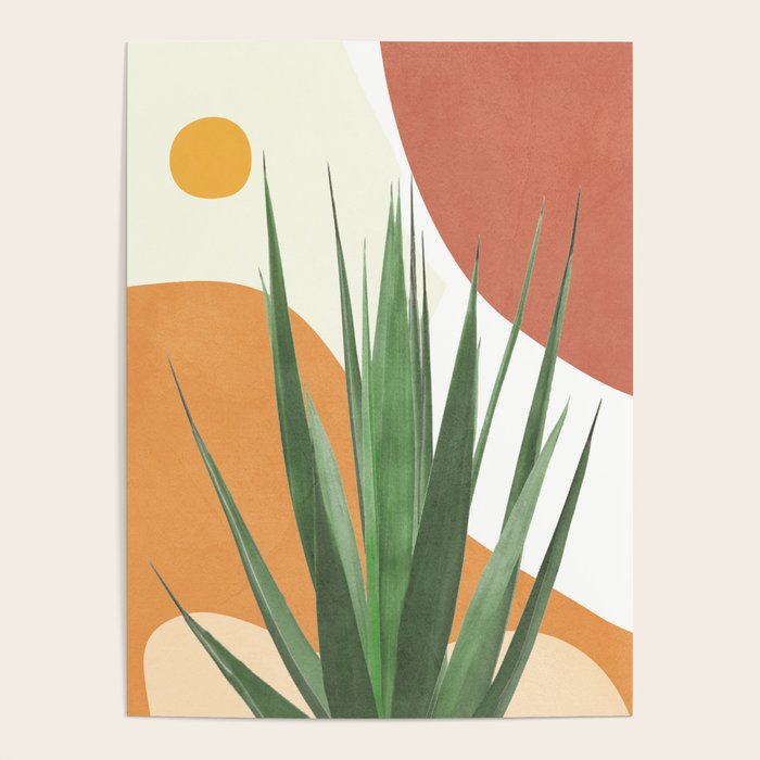 Abstract Agave Plant Poster Gallery Image 1