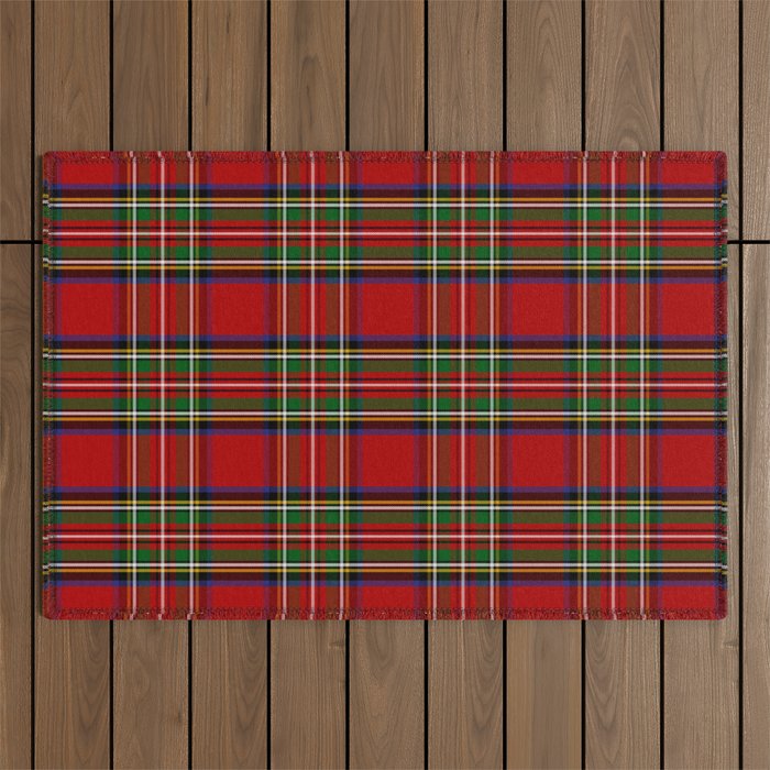 Festive Tartan Outdoor Rug Gallery Image 1