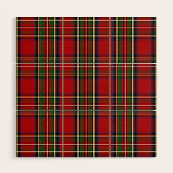 Festive Tartan Wood Wall Art Gallery Image 1