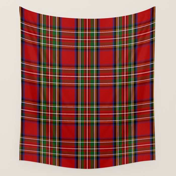 Festive Tartan Wall Tapestry Gallery Image 4