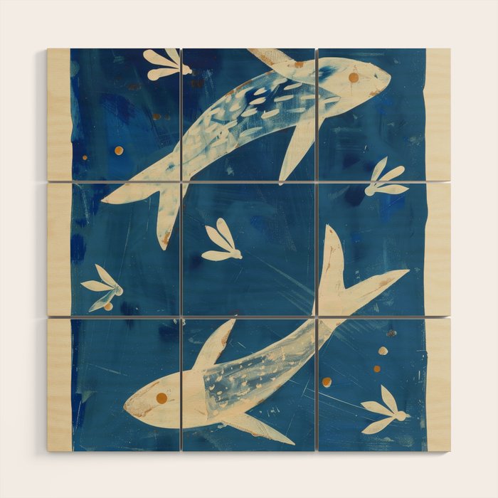 Zen Pond Art Wood Wall Art Gallery Image 1