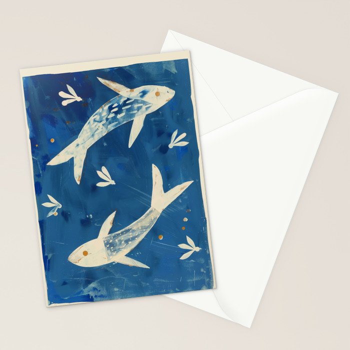 Zen Pond Art Stationery Card Gallery Image 2
