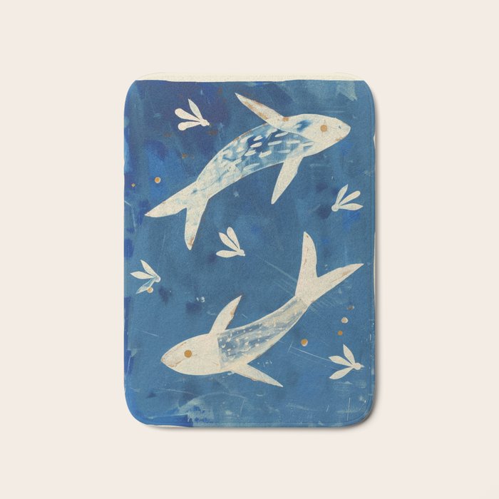 Zen Pond Art Bath Mat Gallery Image 1