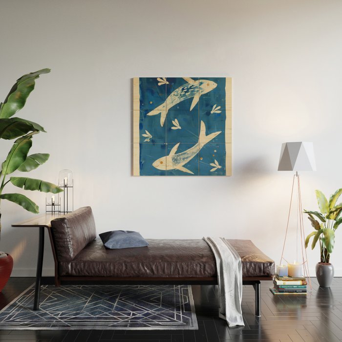 Zen Pond Art Wood Wall Art Gallery Image 2