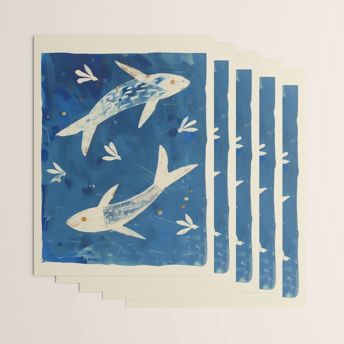 Zen Pond Art Wrapping Paper Gallery Image 3