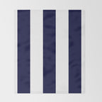 Navy Blue And White Stripes Throw Blanket Gallery Image 2