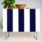 Navy Blue And White Stripes Credenza Gallery Image 1