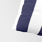 Navy Blue And White Stripes Pillow Sham Gallery Image 4
