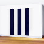 Navy Blue And White Stripes Wall Mural Gallery Image 2