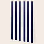 Navy Blue And White Stripes Wallpaper Gallery Image 2