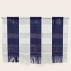 Navy Blue And White Stripes Wall Hanging Gallery Image 1