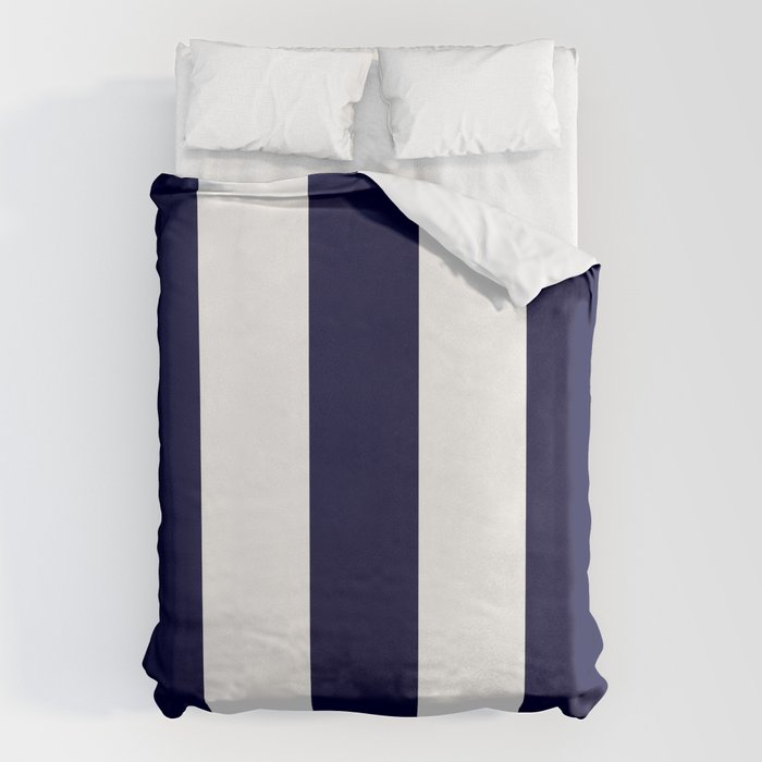 Navy Blue And White Stripes Duvet Cover Gallery Image 6