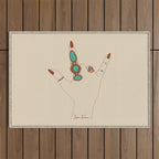 Love Language Outdoor Rug Gallery Image 1