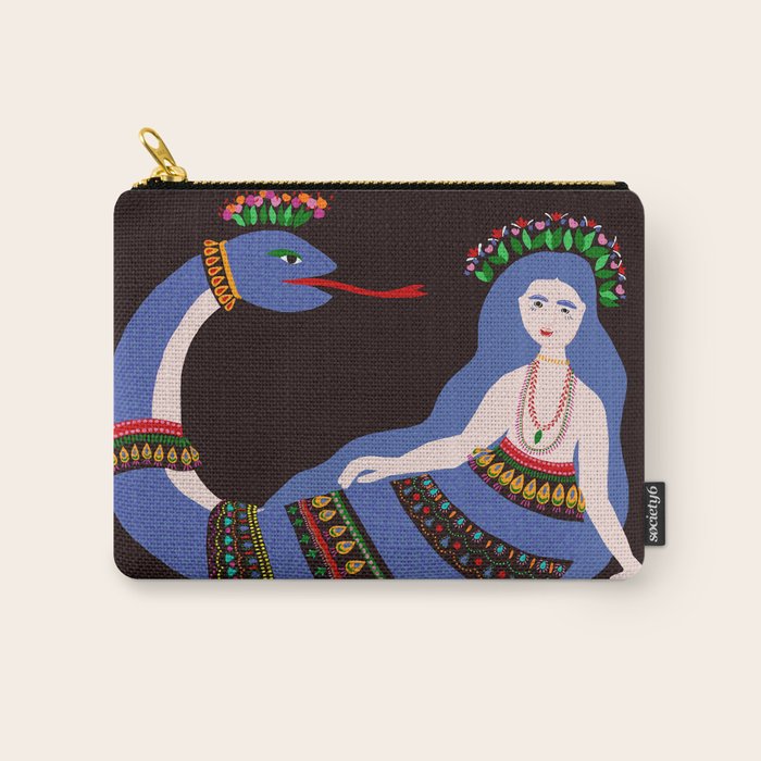 Shahmaran, half woman half snake Carry All Pouch Gallery Image 1