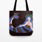 Shahmaran, half woman half snake Tote Bag Gallery Image 1
