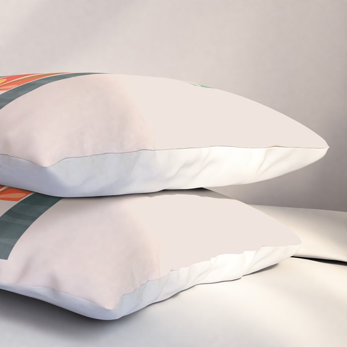 Quirky retro palm trees Pillow Sham Gallery Image 3