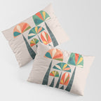 Quirky retro palm trees Pillow Sham Gallery Image 3