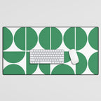 Mid Century Modern Green Square Desk Mat Gallery Image 1