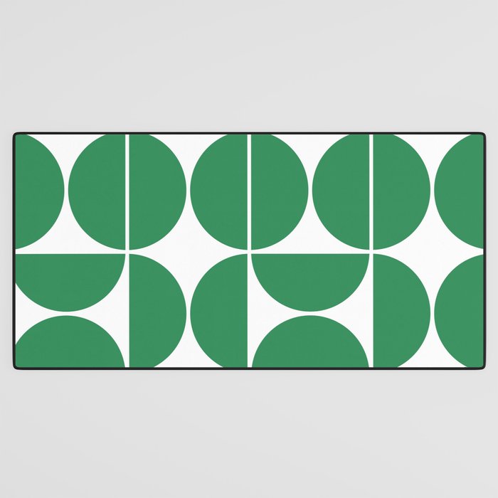 Mid Century Modern Green Square Desk Mat Gallery Image 3