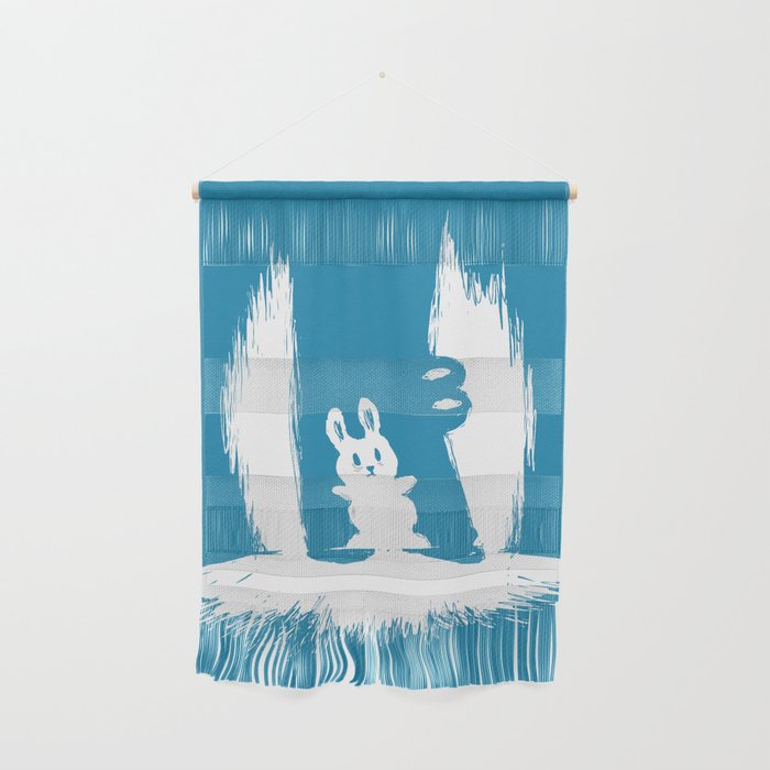 cornered! (bunny and crocodile) Wall Hanging Gallery Image 1
