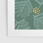 Winter & Woodsy Pine Trees in Forest Green Poster Gallery Image 3