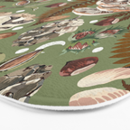 Mushrooms in moon forest G Bath Mat Gallery Image 3